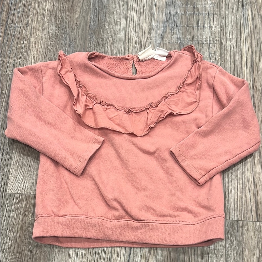 Zara Ruffle Front Sweatshirt